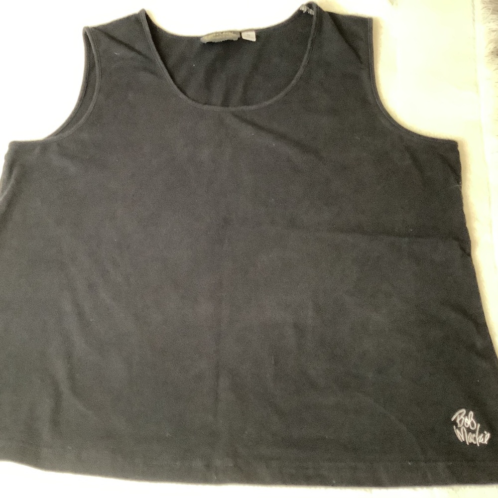 EUC Bob Mackie black tank sleeveless